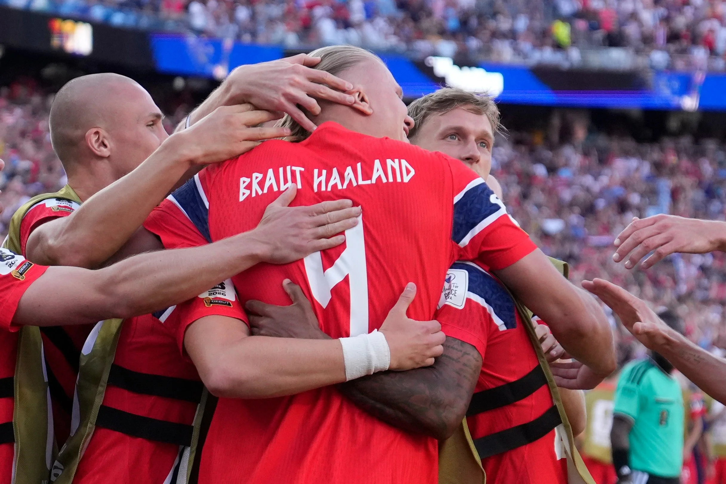 The distinctive font for player names and numbers draws inspiration from runic writing
