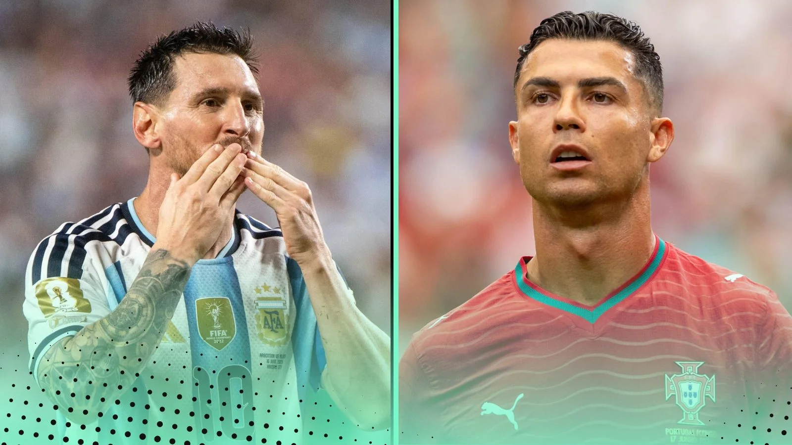 Messi and Ronaldo have now played in six World Cups.